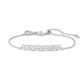 Nomination LIFE BOUQUET Armband aus 925er Silber, dazu mit Cubic Zirkonia besetzte Plakette (010_(Silber))